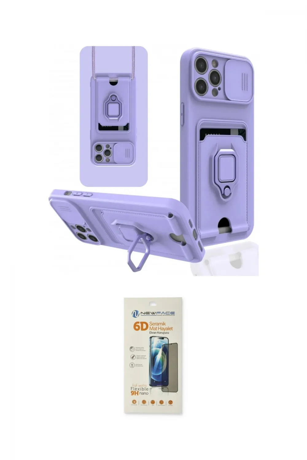 ieg™ iPhone 12 Pro Kılıf Vadi Form Prime - Siyah 6D Mat Seramik Hayalet Nano Ekran Koruyucu