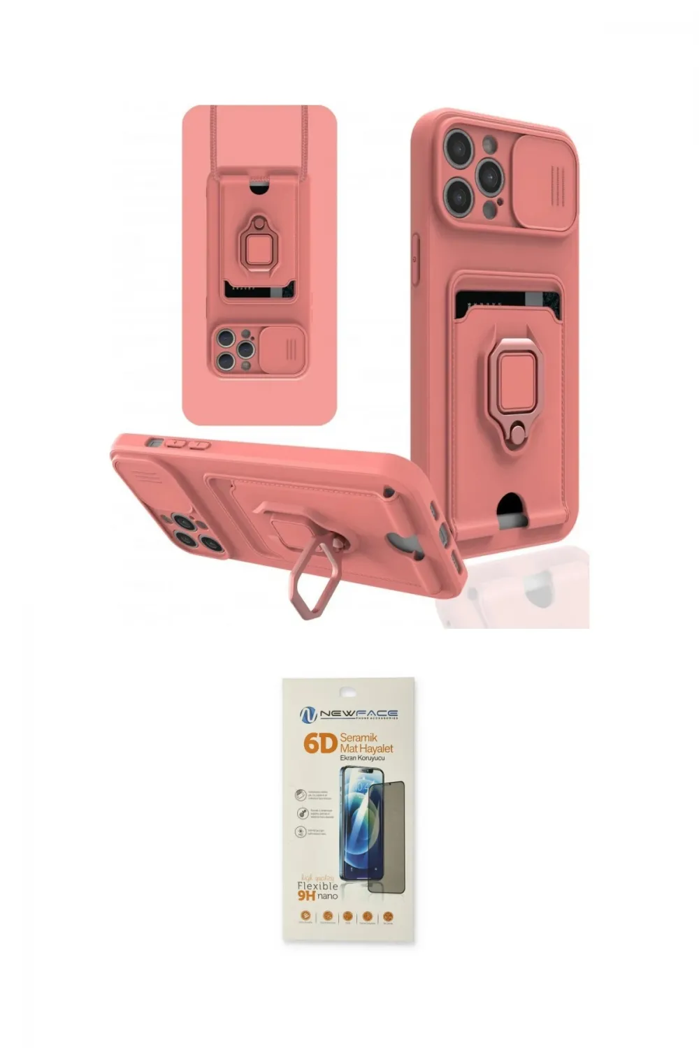 ieg™ iPhone 12 Pro Kılıf Vadi Form Prime - Siyah 6D Mat Seramik Hayalet Nano Ekran Koruyucu
