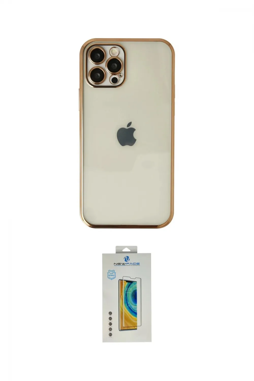 ieg™ iPhone 12 Pro Kılıf Vadi Minimal - Siyah Polymer Nano Ekran Koruyucu