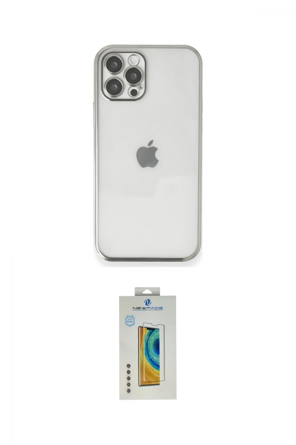 ieg™ iPhone 12 Pro Kılıf Vadi Minimal - Siyah Polymer Nano Ekran Koruyucu