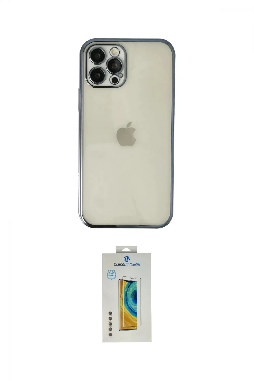 ieg™ iPhone 12 Pro Kılıf Vadi Minimal - Siyah Polymer Nano Ekran Koruyucu