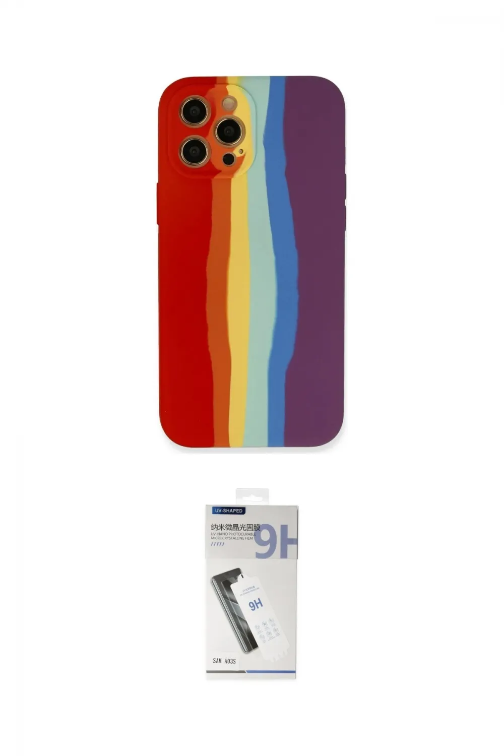ieg™ iPhone 12 Pro Kılıf Yadigar Çizgi - Şeffaf Uv Polymer Nano Ekran Koruyucu