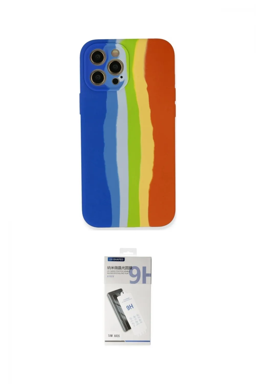 ieg™ iPhone 12 Pro Kılıf Yadigar Çizgi - Şeffaf Uv Polymer Nano Ekran Koruyucu