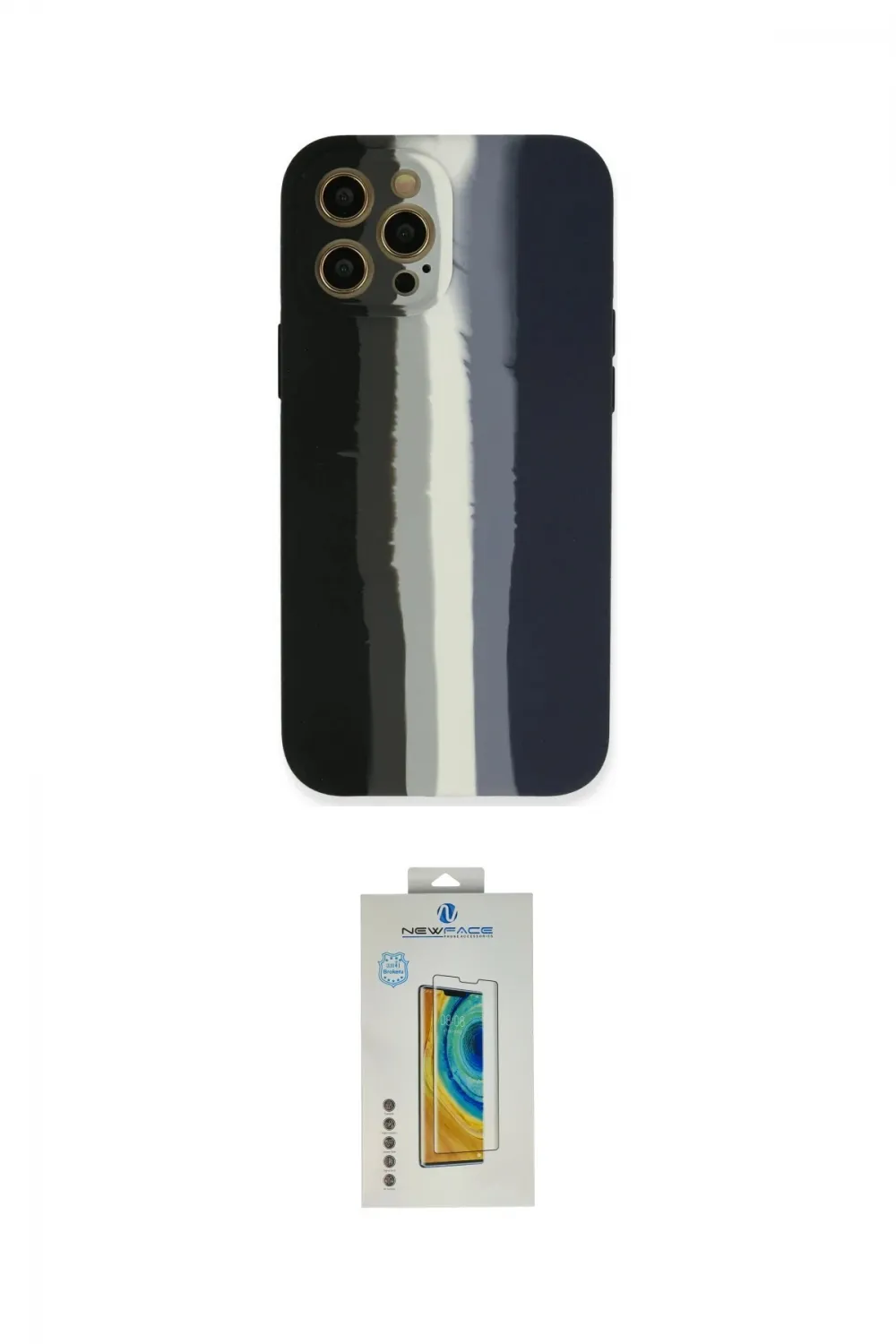ieg™ iPhone 12 Pro Kılıf Yadigar Çizgi - Siyah Polymer Nano Ekran Koruyucu