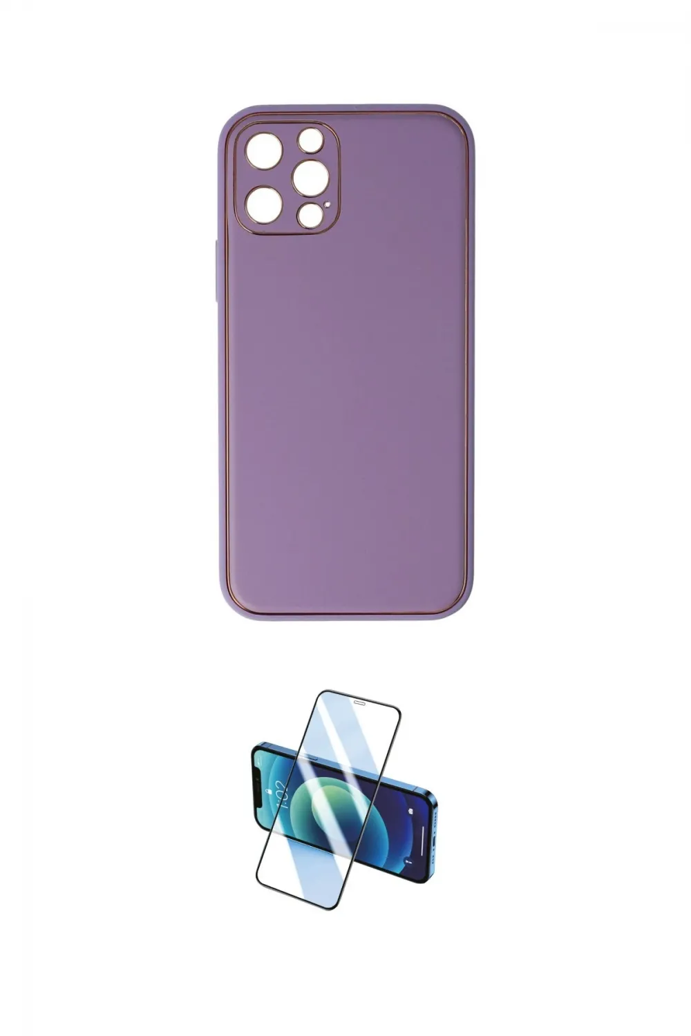 ieg™ iPhone 12 Pro Kılıf Yadigar Klasik - Siyah 3D Antistatik Seramik Nano Ekran Koruyucu