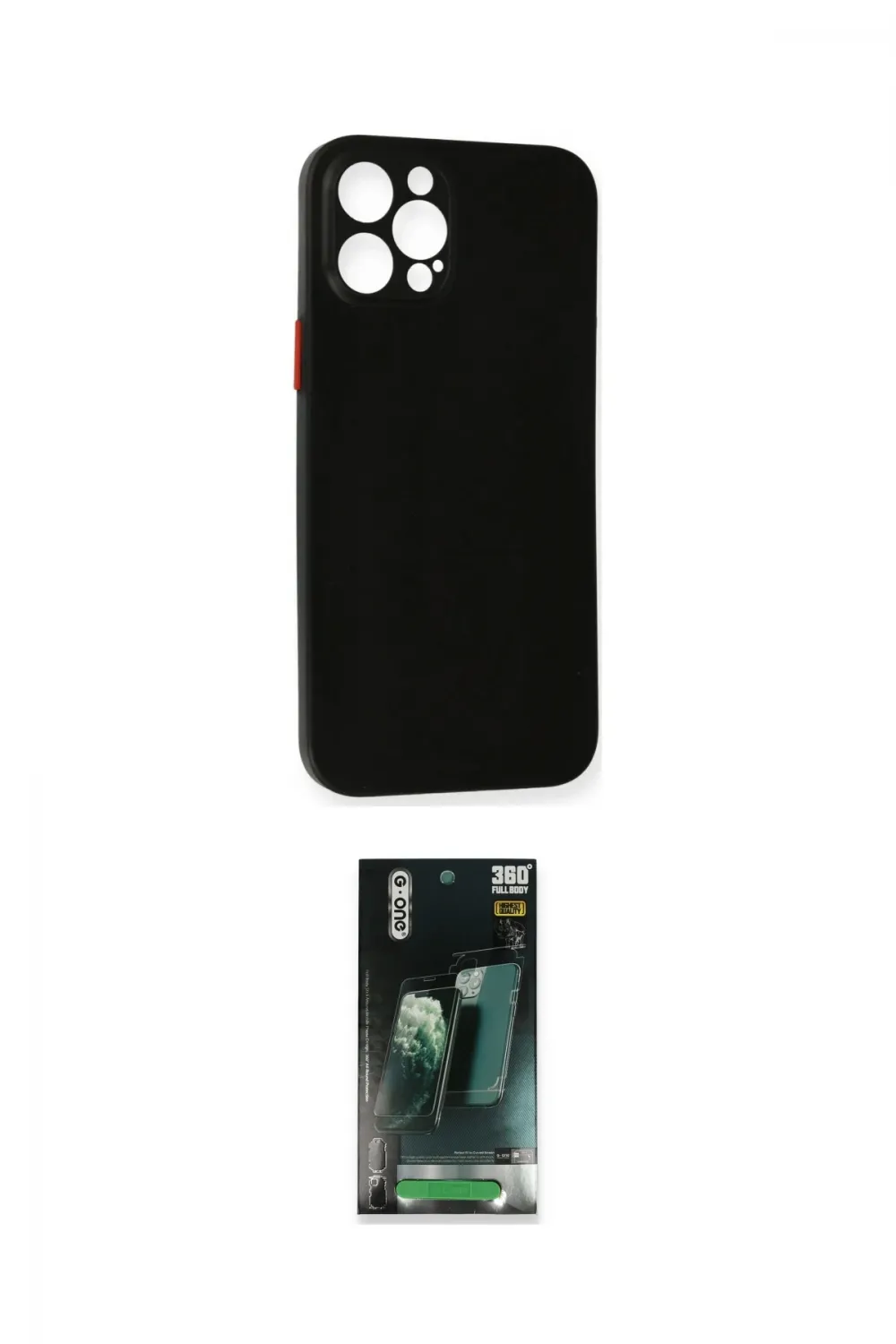 ieg™ iPhone 12 Pro Kılıf Yadigar Yansıma Serisi - Şeffaf 360 Full Body Arka Koruyucu