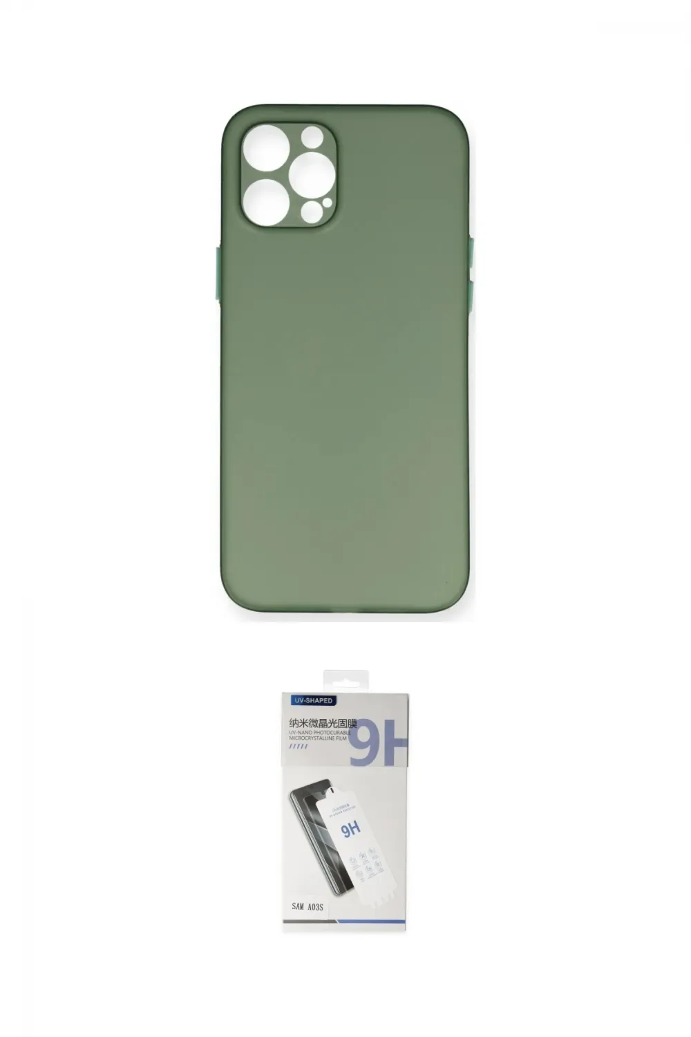 ieg™ iPhone 12 Pro Kılıf Yadigar Yansıma Serisi - Şeffaf Uv Polymer Nano Ekran Koruyucu