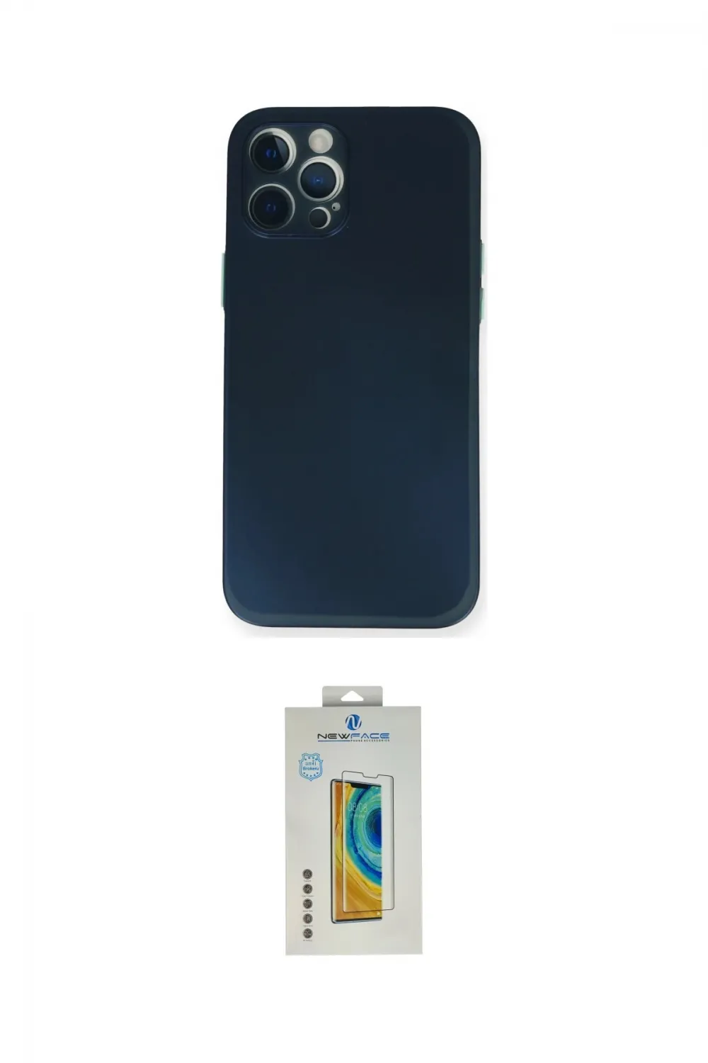 ieg™ iPhone 12 Pro Kılıf Yadigar Yansıma Serisi - Siyah Polymer Nano Ekran Koruyucu