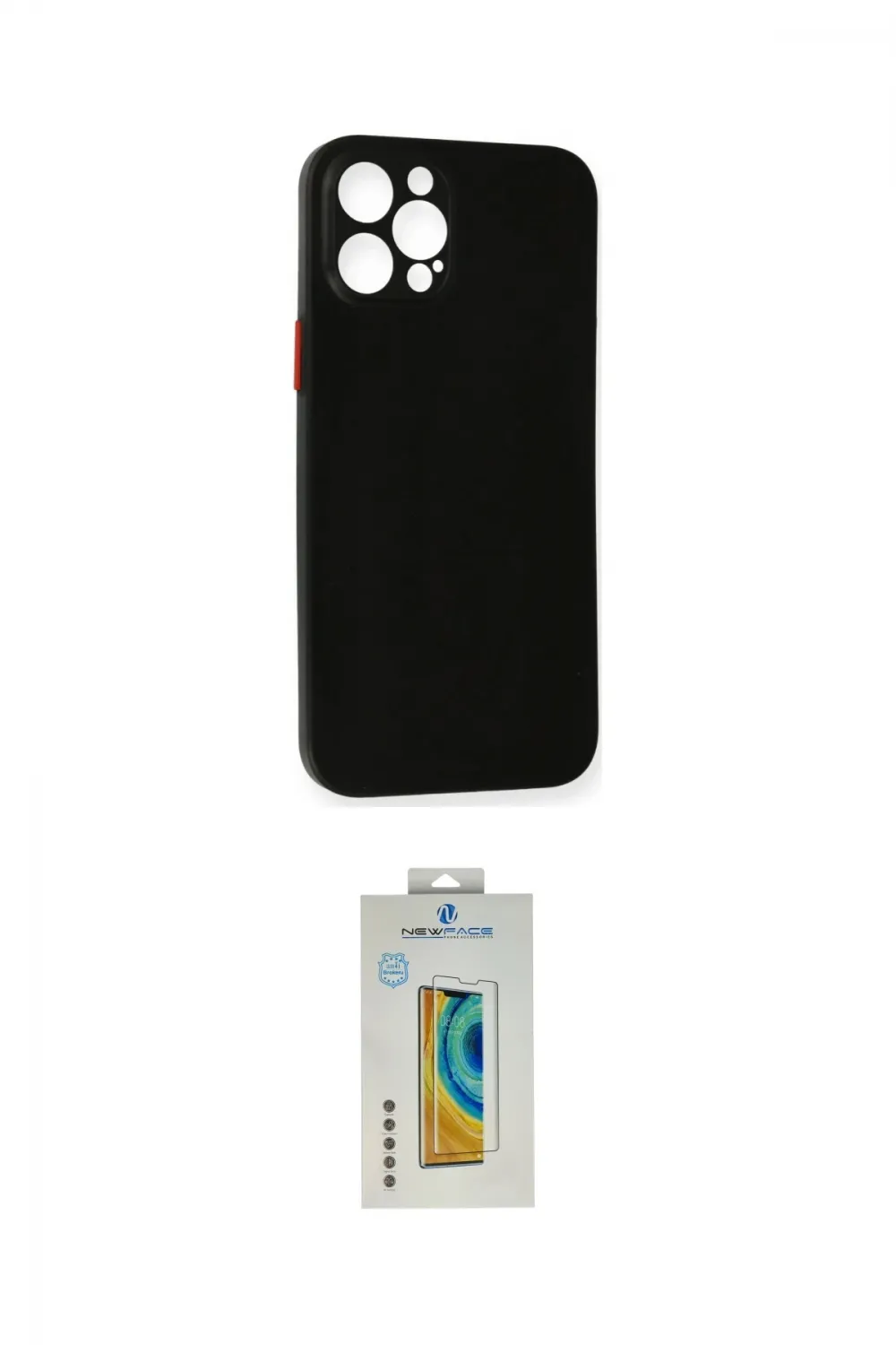 ieg™ iPhone 12 Pro Kılıf Yadigar Yansıma Serisi - Siyah Polymer Nano Ekran Koruyucu