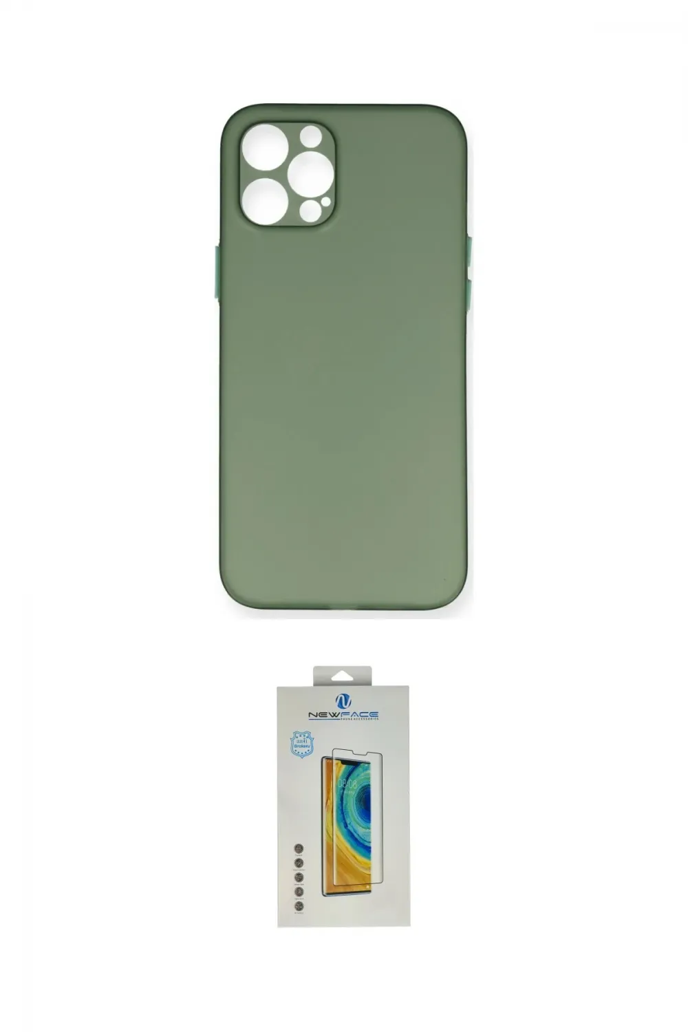 ieg™ iPhone 12 Pro Kılıf Yadigar Yansıma Serisi - Siyah Polymer Nano Ekran Koruyucu