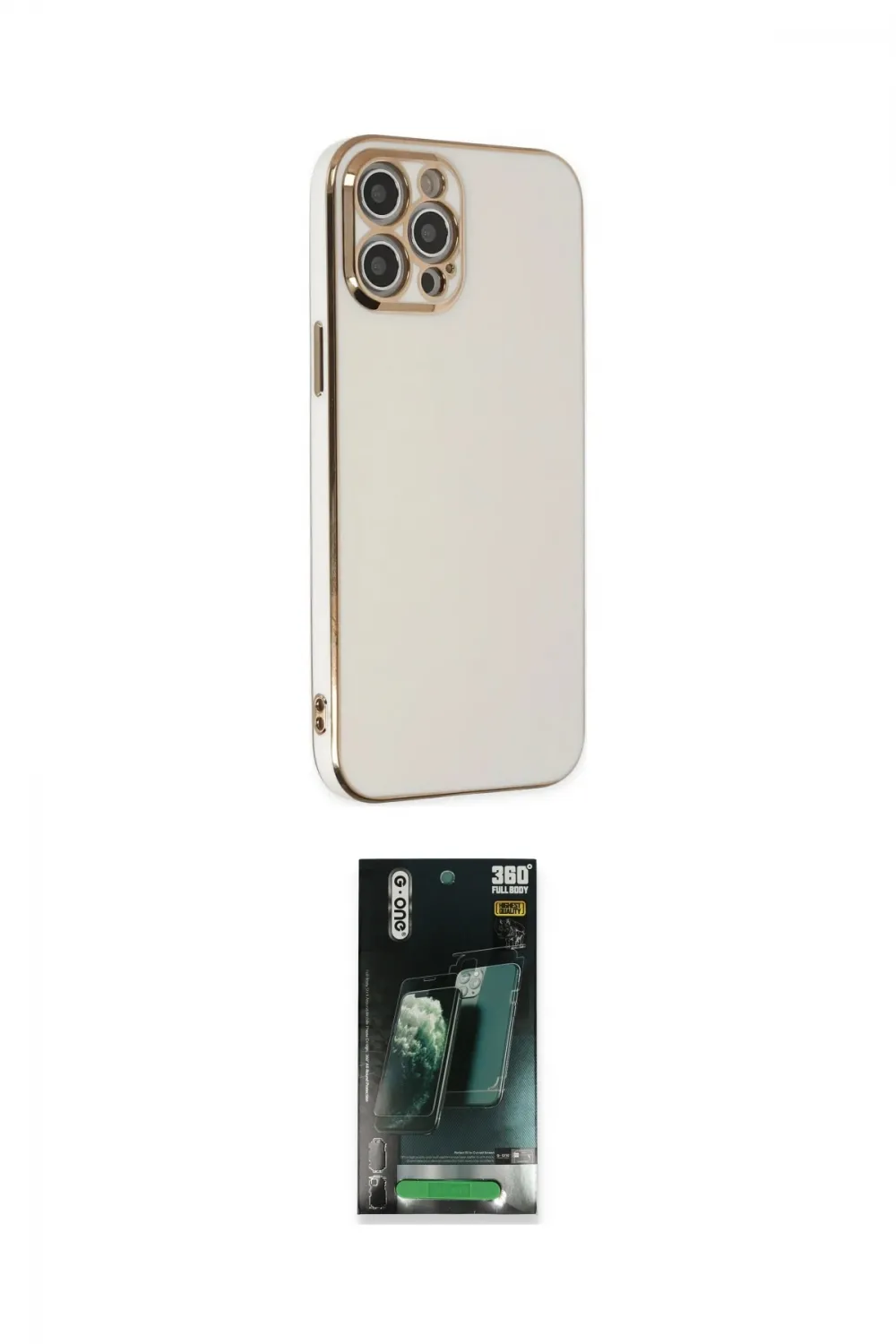 ieg™ iPhone 12 Pro Kılıf Yankı Serisi - Şeffaf 360 Full Body Arka Koruyucu