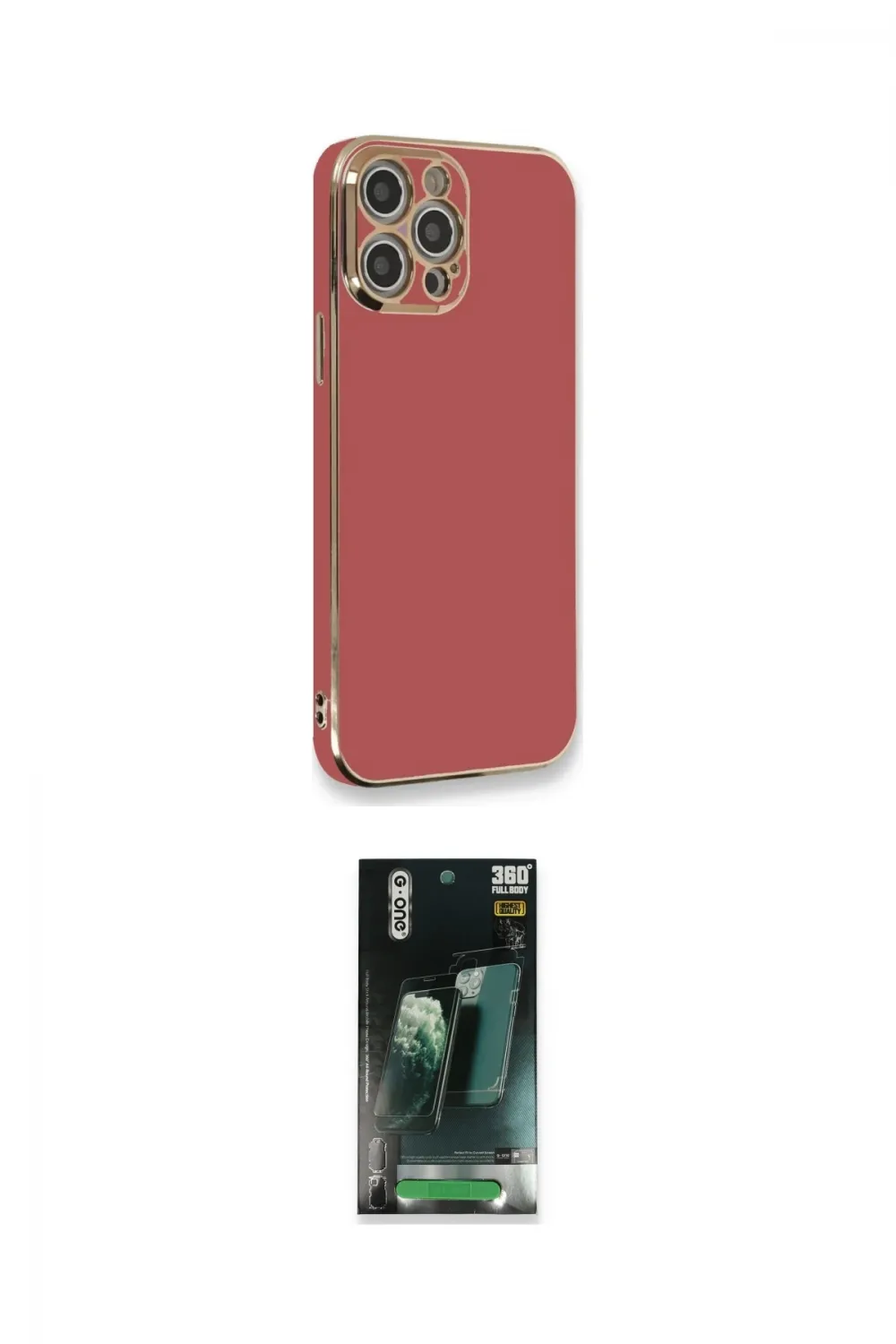 ieg™ iPhone 12 Pro Kılıf Yankı Serisi - Şeffaf 360 Full Body Arka Koruyucu