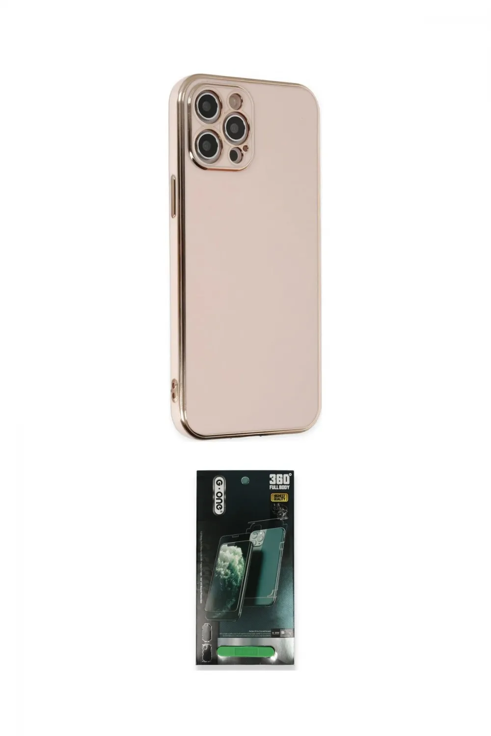 ieg™ iPhone 12 Pro Kılıf Yankı Serisi - Şeffaf 360 Full Body Arka Koruyucu