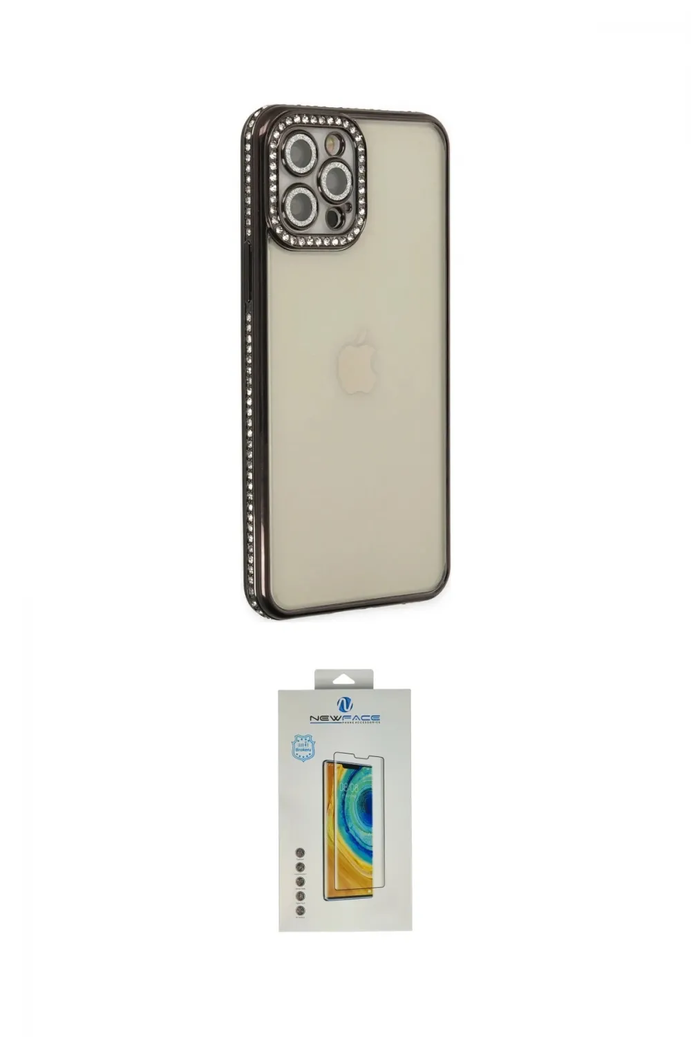 ieg™ iPhone 12 Pro Kılıf Yörünge Koleksiyonu - Siyah Polymer Nano Ekran Koruyucu