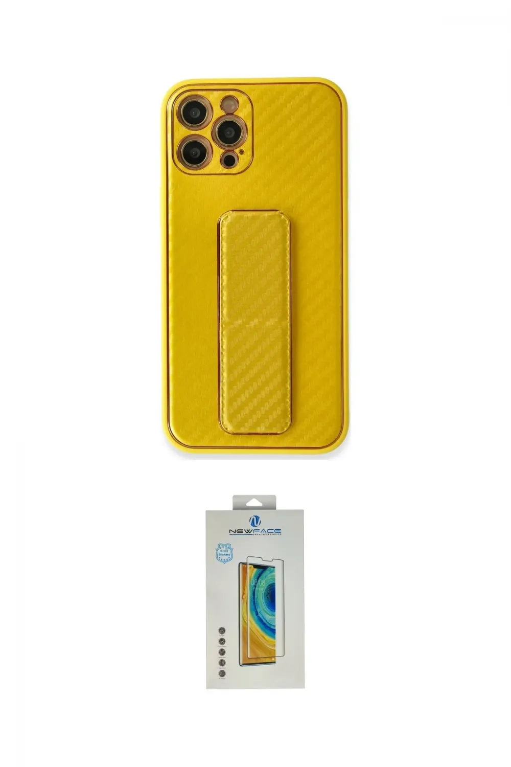 ieg™ iPhone 12 Pro Kılıf Yörünge Yansıma - Siyah Polymer Nano Ekran Koruyucu