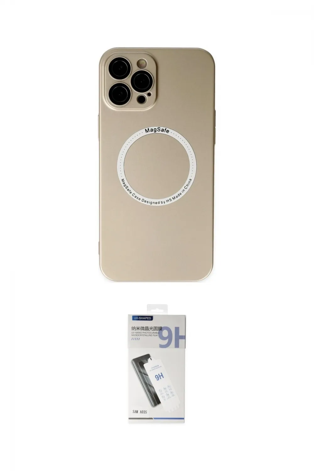 ieg™ iPhone 12 Pro Kılıf Zirve Klasik Prime - Şeffaf Uv Polymer Nano Ekran Koruyucu