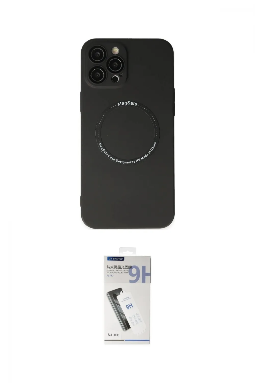 ieg™ iPhone 12 Pro Kılıf Zirve Klasik Prime - Şeffaf Uv Polymer Nano Ekran Koruyucu