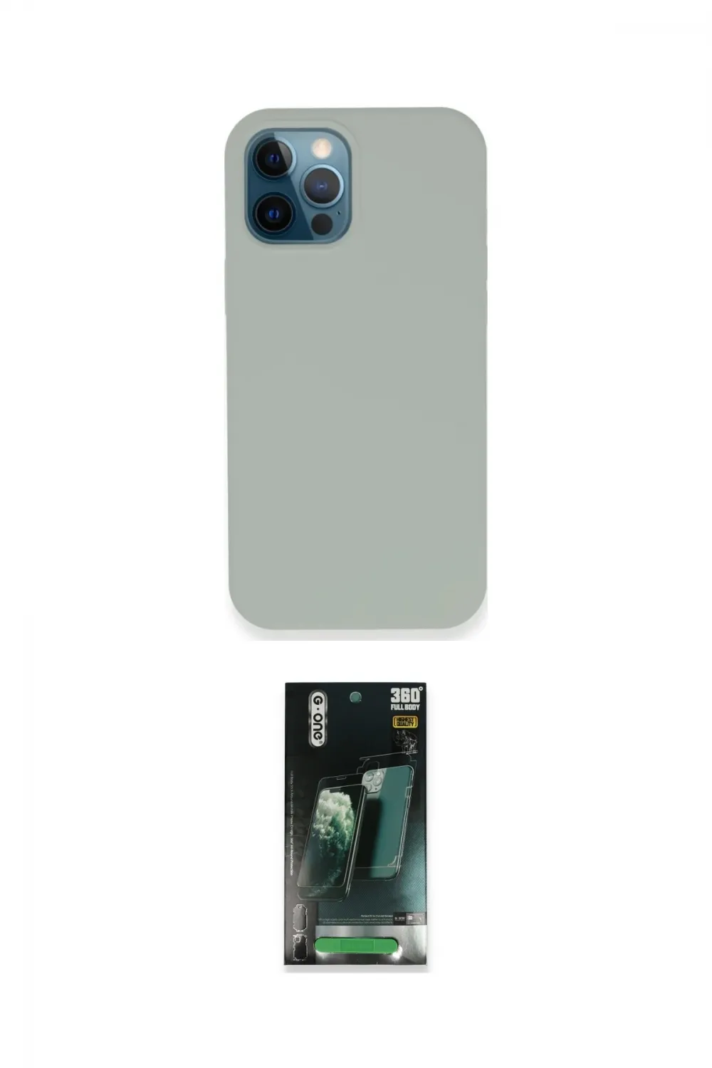 ieg™ iPhone 12 Pro Kılıf Zirve Modern Özel Seri - Şeffaf 360 Full Body Arka Koruyucu