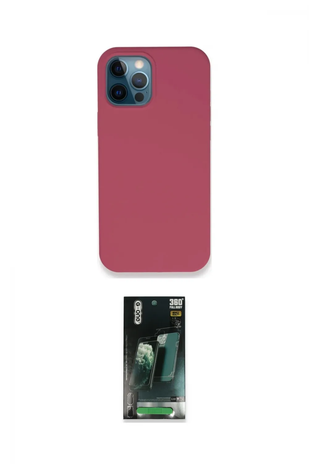 ieg™ iPhone 12 Pro Kılıf Zirve Modern Özel Seri - Şeffaf 360 Full Body Arka Koruyucu