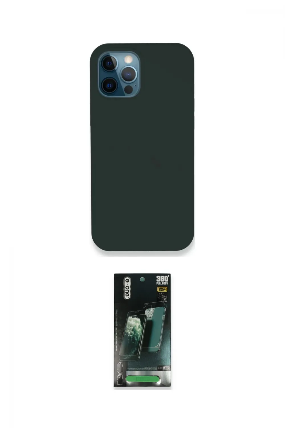 ieg™ iPhone 12 Pro Kılıf Zirve Modern Özel Seri - Şeffaf 360 Full Body Arka Koruyucu