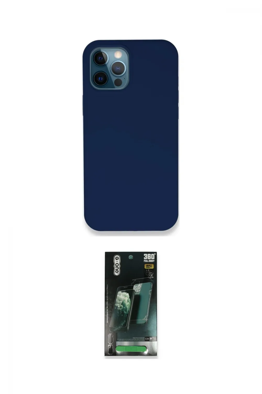 ieg™ iPhone 12 Pro Kılıf Zirve Modern Özel Seri - Şeffaf 360 Full Body Arka Koruyucu