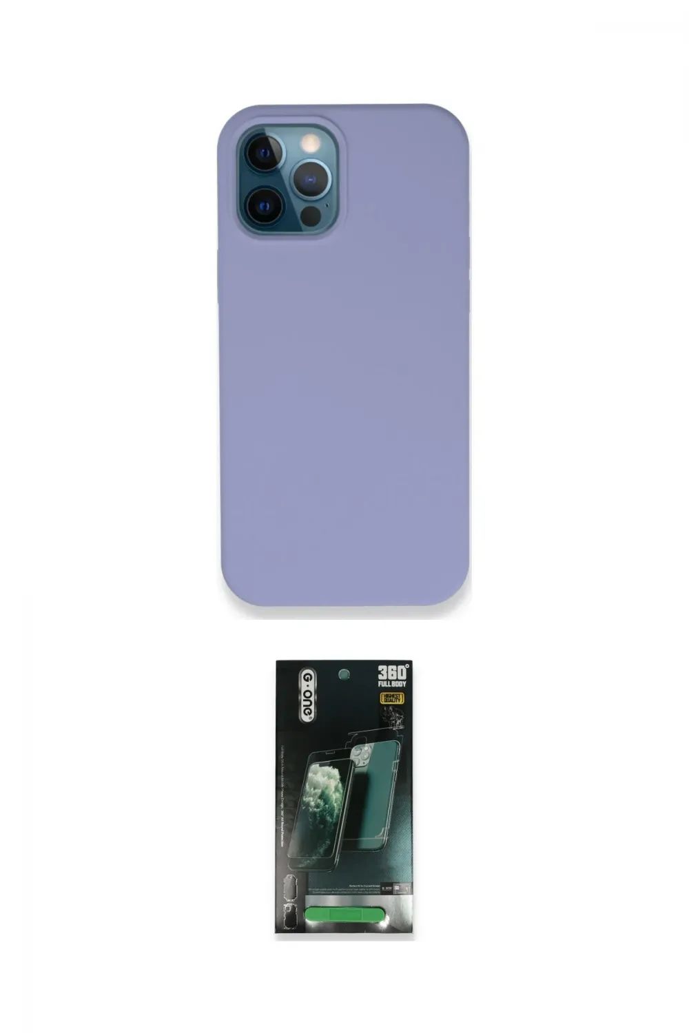 ieg™ iPhone 12 Pro Kılıf Zirve Modern Özel Seri - Şeffaf 360 Full Body Arka Koruyucu