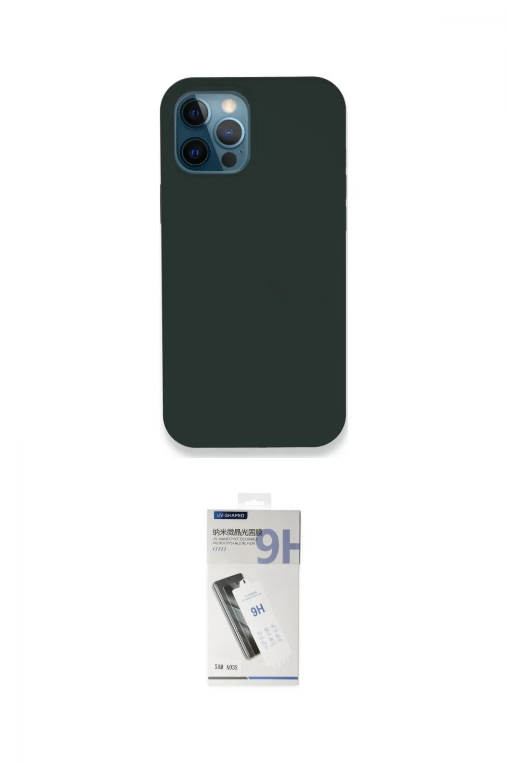ieg™ iPhone 12 Pro Kılıf Zirve Modern Özel Seri - Şeffaf Uv Polymer Nano Ekran Koruyucu
