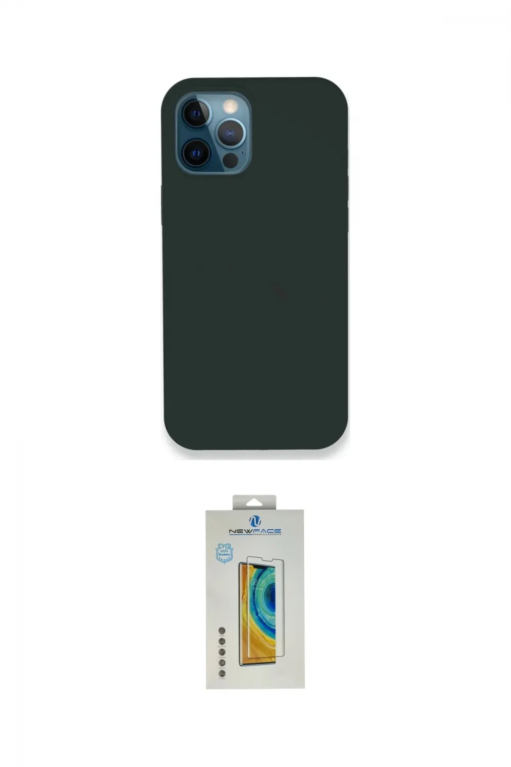 ieg™ iPhone 12 Pro Kılıf Zirve Modern Özel Seri - Siyah Polymer Nano Ekran Koruyucu