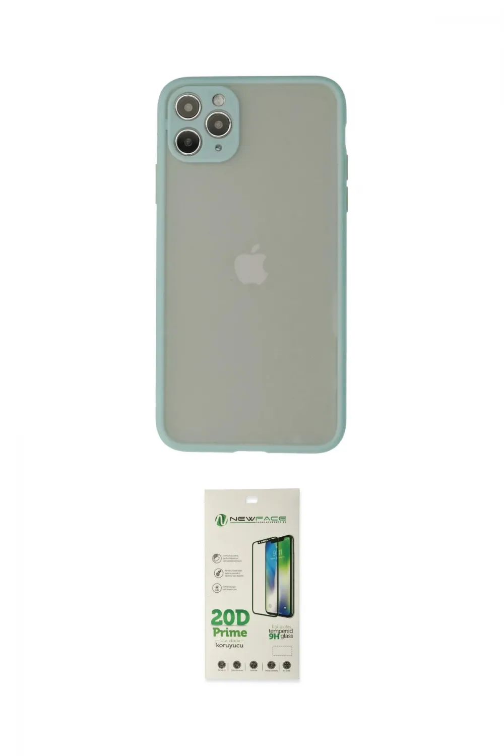 ieg™ iPhone 12 Pro Max Kılıf Ahenk Çizgi Serisi - Siyah 20D Premium Cam Ekran Koruyucu