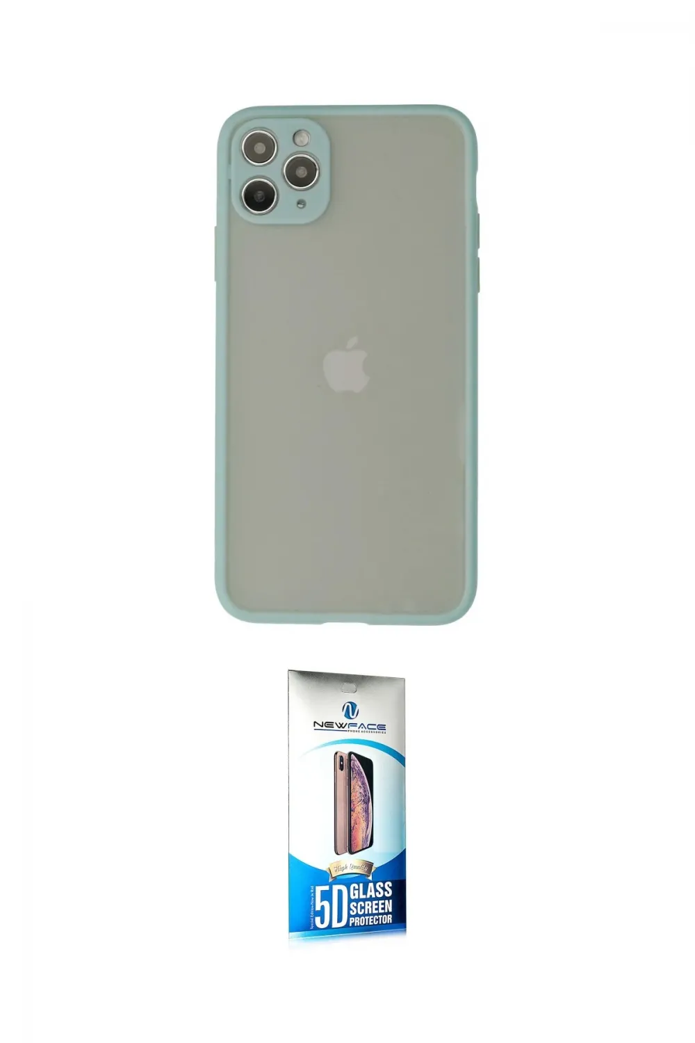 ieg™ iPhone 12 Pro Max Kılıf Ahenk Çizgi Serisi - Siyah 5D Eko Cam Ekran Koruyucu