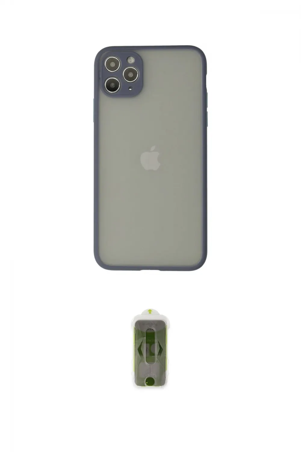 ieg™ iPhone 12 Pro Max Kılıf Ahenk Çizgi Serisi - Siyah Joko Magic 5D Hayalet Cam