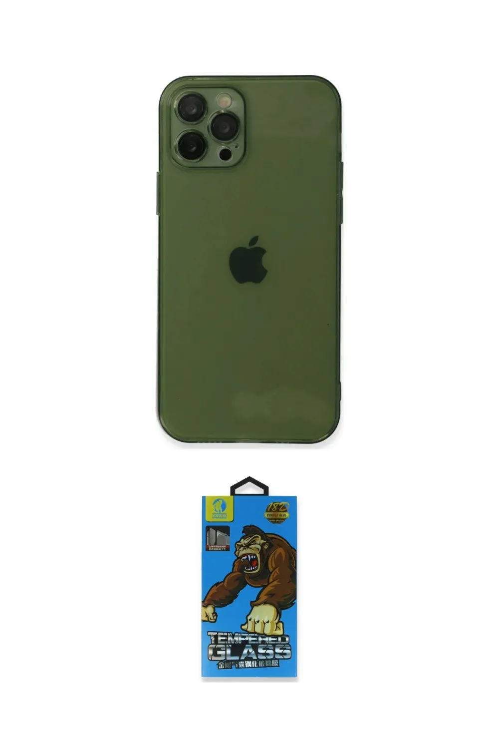 ieg™ iPhone 12 Pro Max Kılıf Ahenk Doku - Siyah 18D Cam Ekran Koruyucu