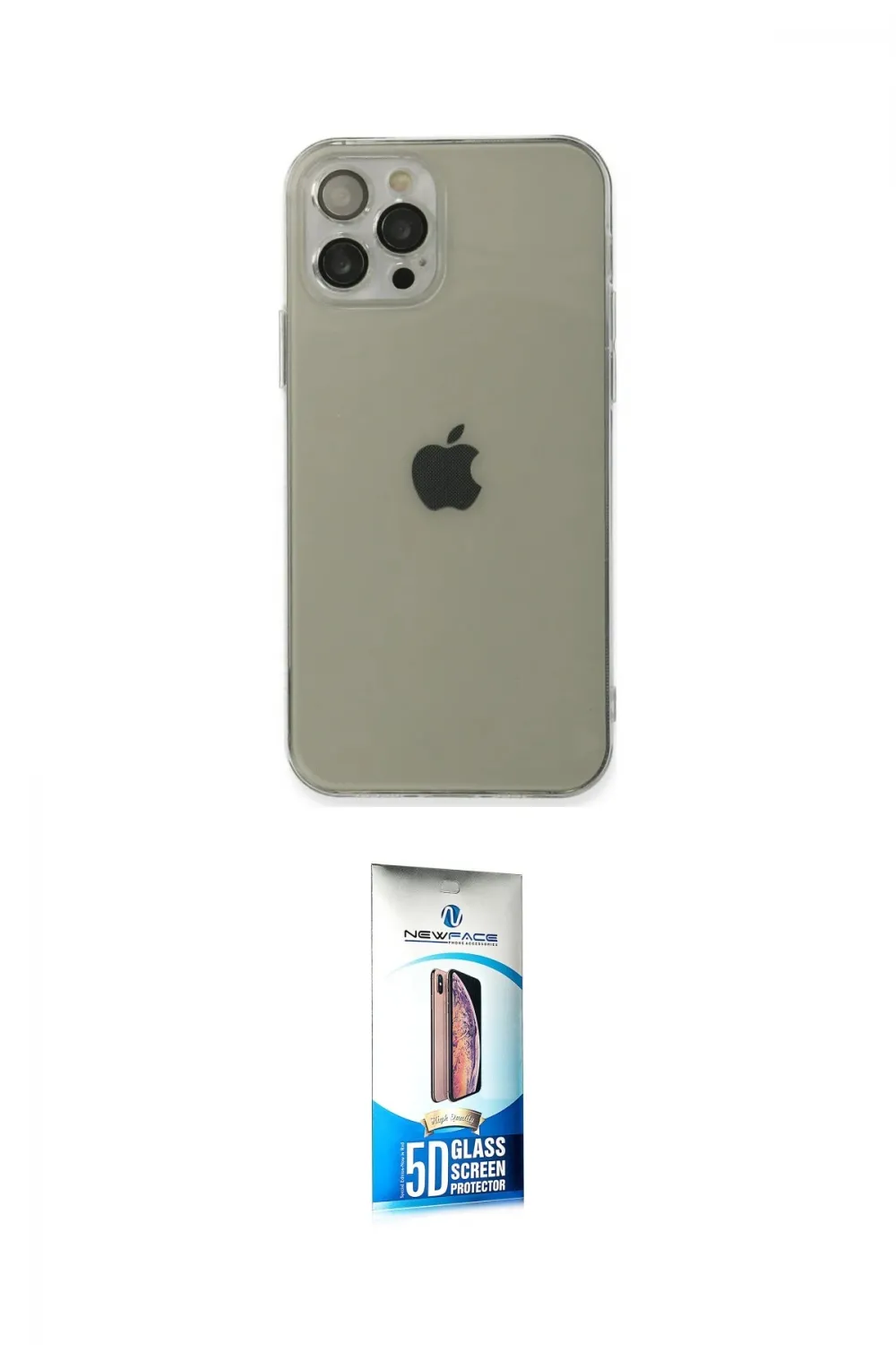 ieg™ iPhone 12 Pro Max Kılıf Ahenk Doku - Siyah 5D Eko Cam Ekran Koruyucu