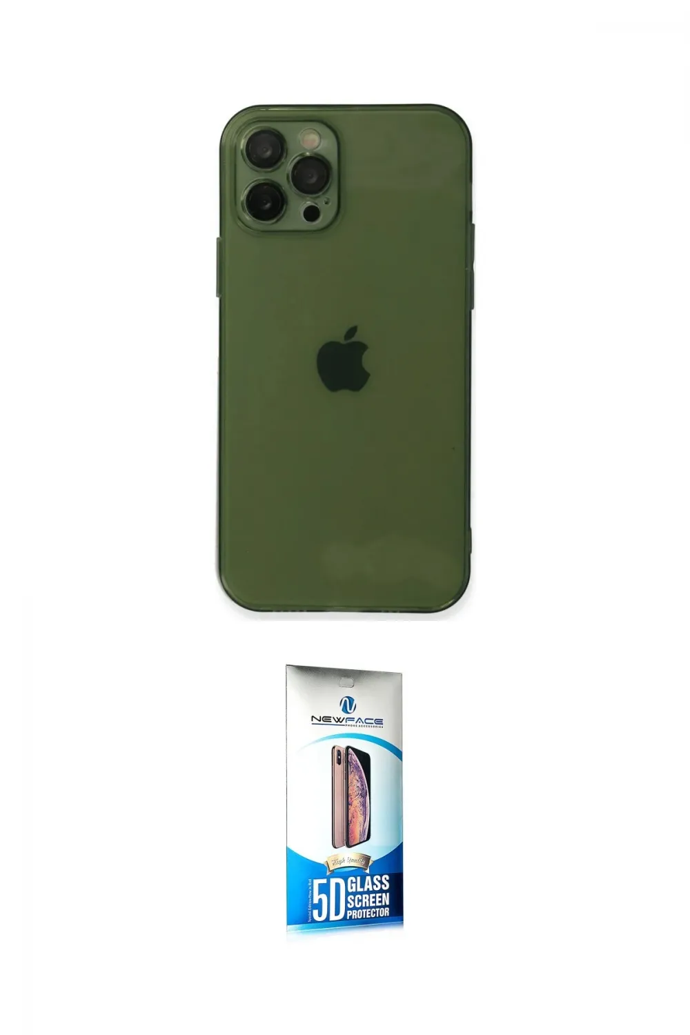 ieg™ iPhone 12 Pro Max Kılıf Ahenk Doku - Siyah 5D Eko Cam Ekran Koruyucu
