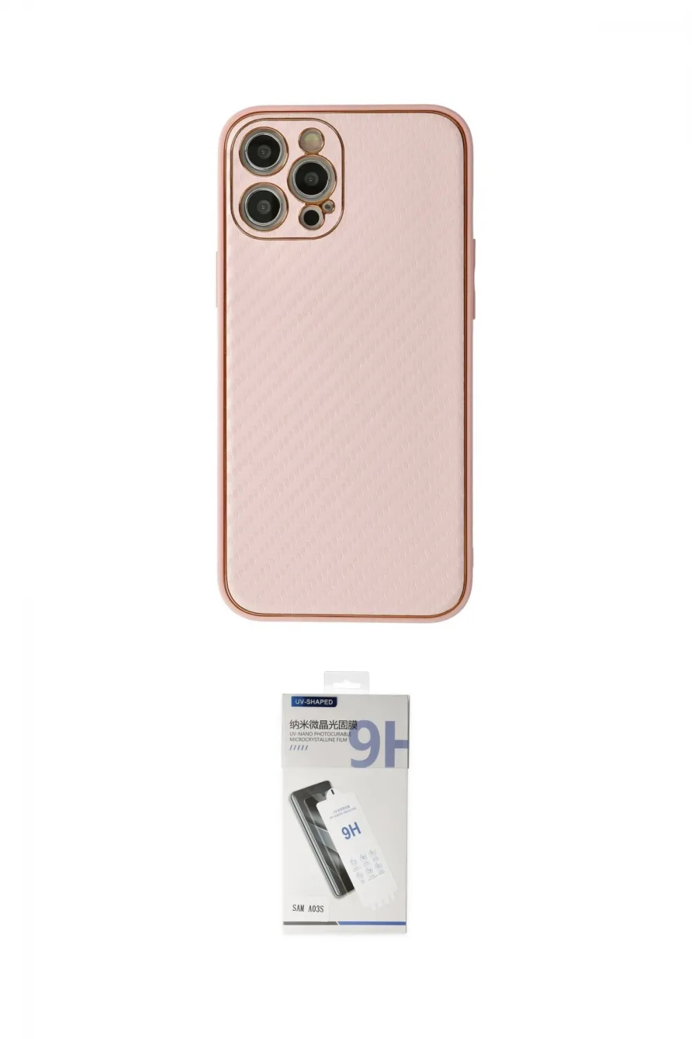 ieg™ iPhone 12 Pro Max Kılıf Ahenk Işık - Şeffaf Uv Polymer Nano Ekran Koruyucu