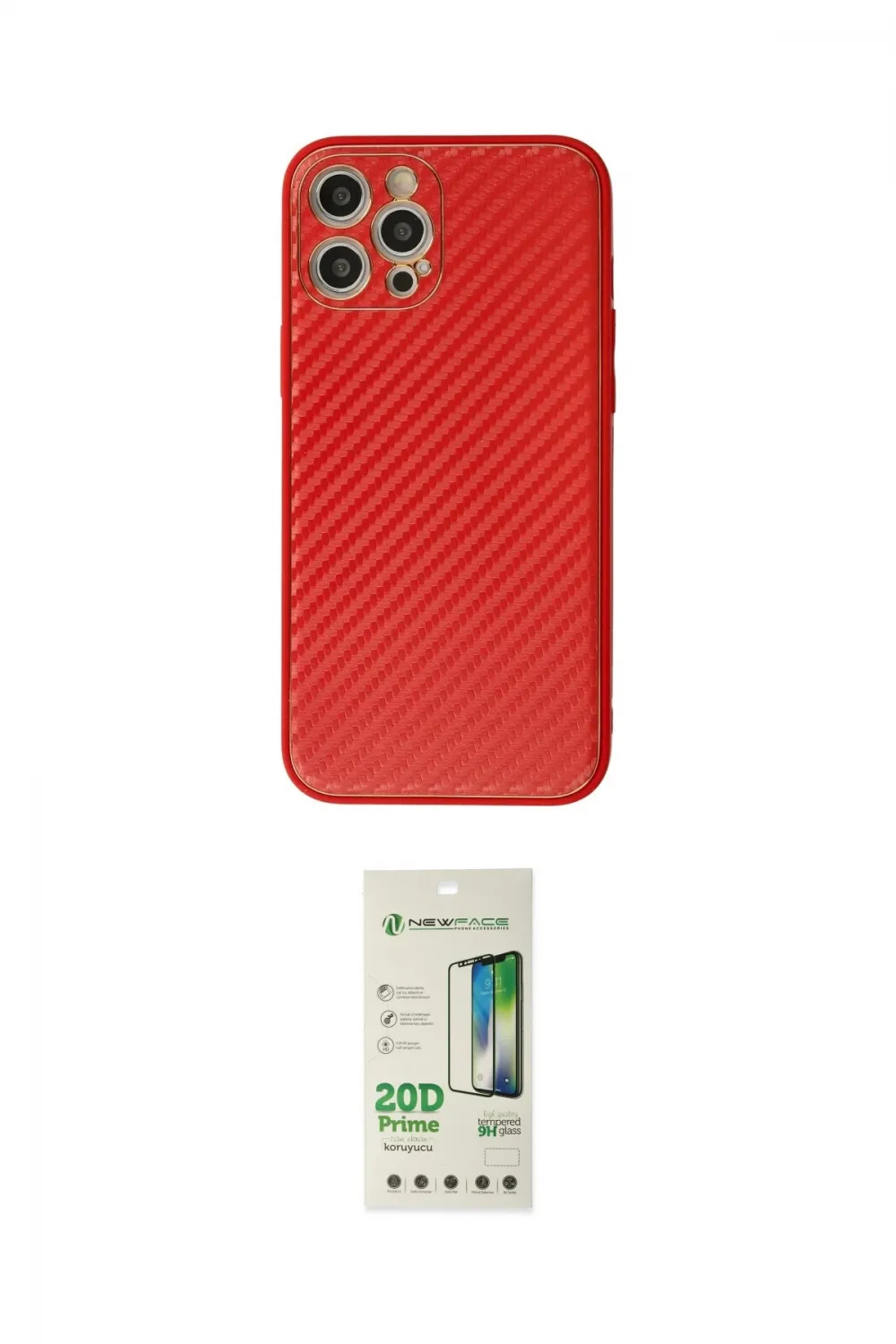 ieg™ iPhone 12 Pro Max Kılıf Ahenk Işık - Siyah 20D Premium Cam Ekran Koruyucu
