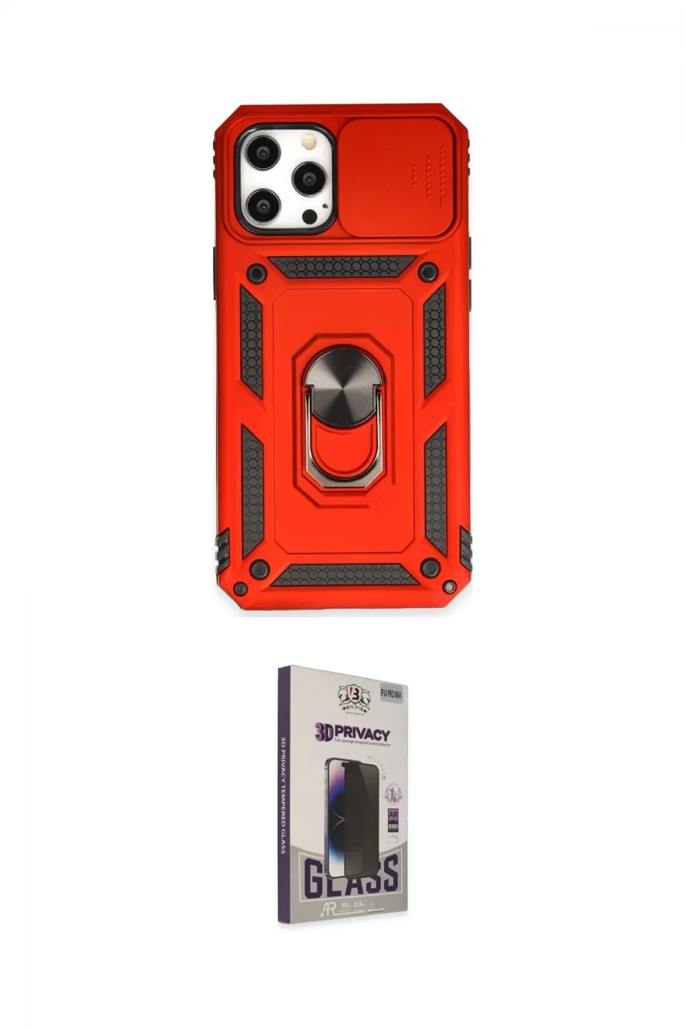 ieg™ iPhone 12 Pro Max Kılıf Ahenk Klasik - Siyah Bilvis Hayalet Cam Ekran Koruyucu