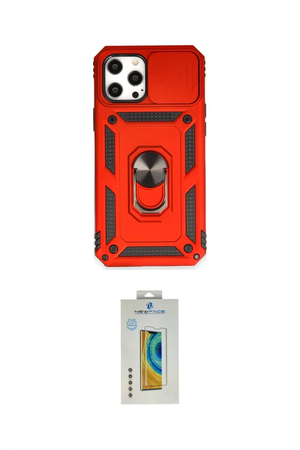 ieg™ iPhone 12 Pro Max Kılıf Ahenk Klasik - Siyah Polymer Nano Ekran Koruyucu