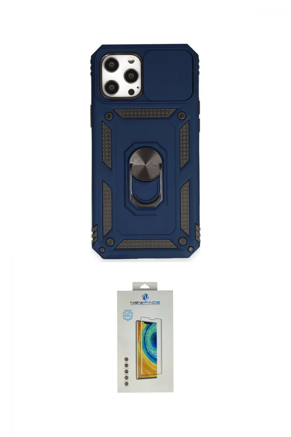 ieg™ iPhone 12 Pro Max Kılıf Ahenk Klasik - Siyah Polymer Nano Ekran Koruyucu