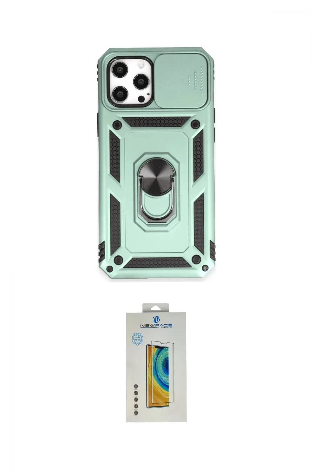 ieg™ iPhone 12 Pro Max Kılıf Ahenk Klasik - Siyah Polymer Nano Ekran Koruyucu