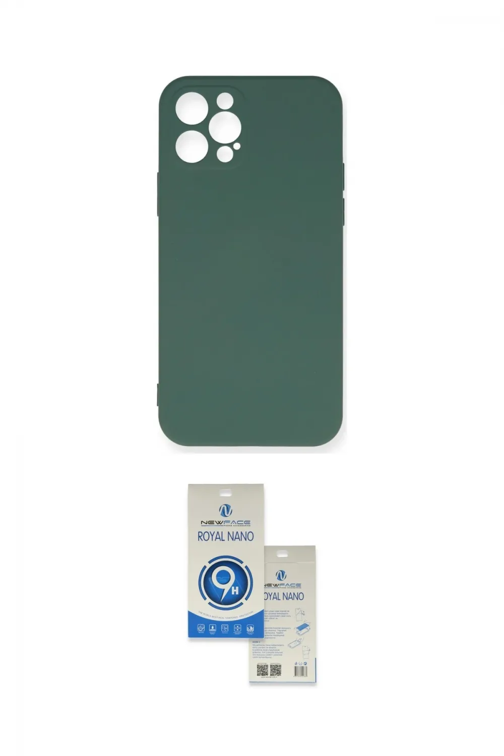 ieg™ iPhone 12 Pro Max Kılıf Ahenk Serisi - Şeffaf Royal Nano Ekran Koruyucu