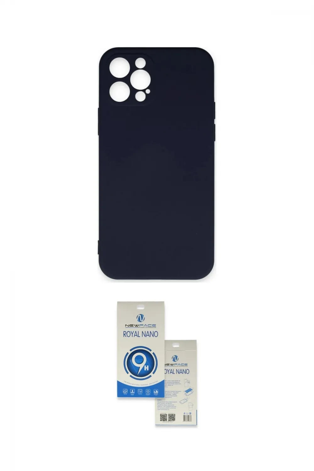 ieg™ iPhone 12 Pro Max Kılıf Ahenk Serisi - Şeffaf Royal Nano Ekran Koruyucu