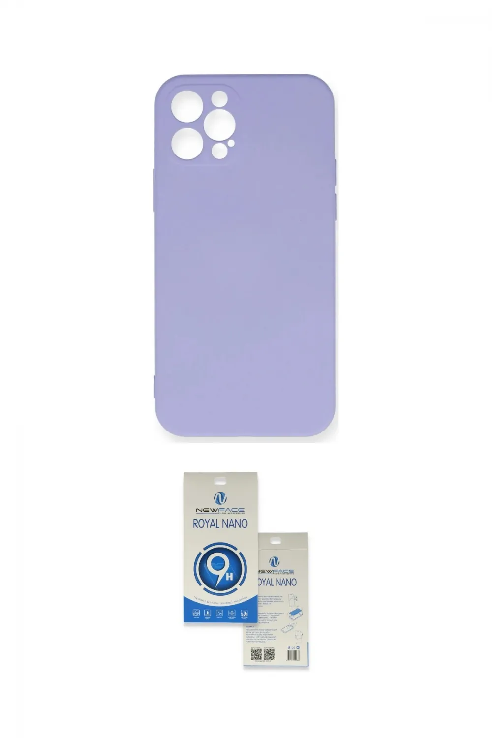 ieg™ iPhone 12 Pro Max Kılıf Ahenk Serisi - Şeffaf Royal Nano Ekran Koruyucu