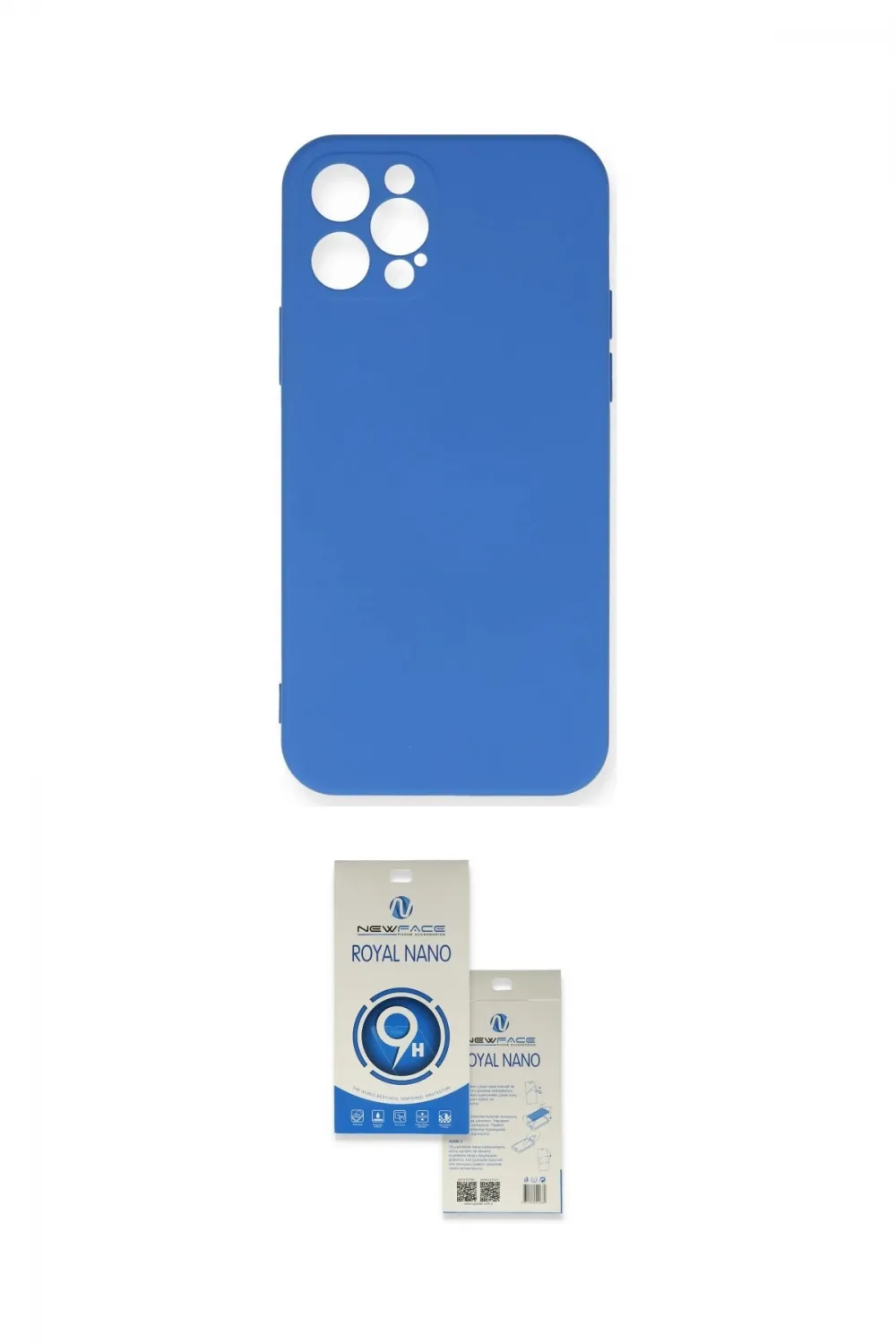 ieg™ iPhone 12 Pro Max Kılıf Ahenk Serisi - Şeffaf Royal Nano Ekran Koruyucu