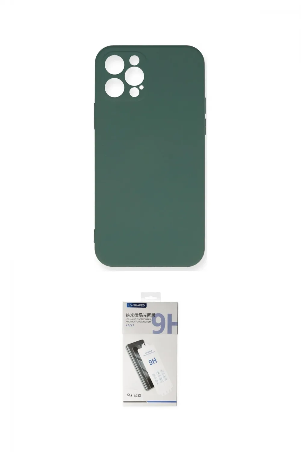 ieg™ iPhone 12 Pro Max Kılıf Ahenk Serisi - Şeffaf Uv Polymer Nano Ekran Koruyucu