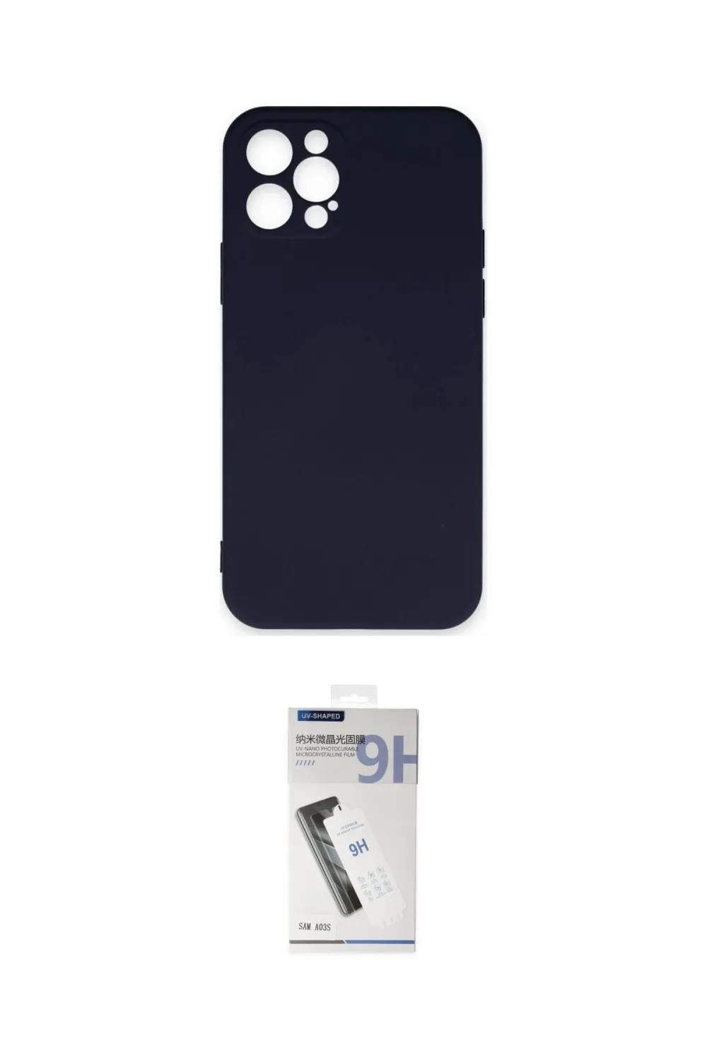 ieg™ iPhone 12 Pro Max Kılıf Ahenk Serisi - Şeffaf Uv Polymer Nano Ekran Koruyucu