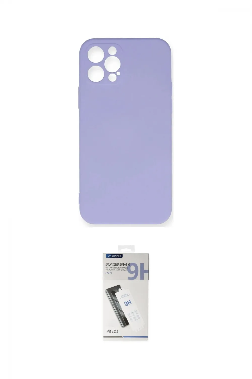 ieg™ iPhone 12 Pro Max Kılıf Ahenk Serisi - Şeffaf Uv Polymer Nano Ekran Koruyucu