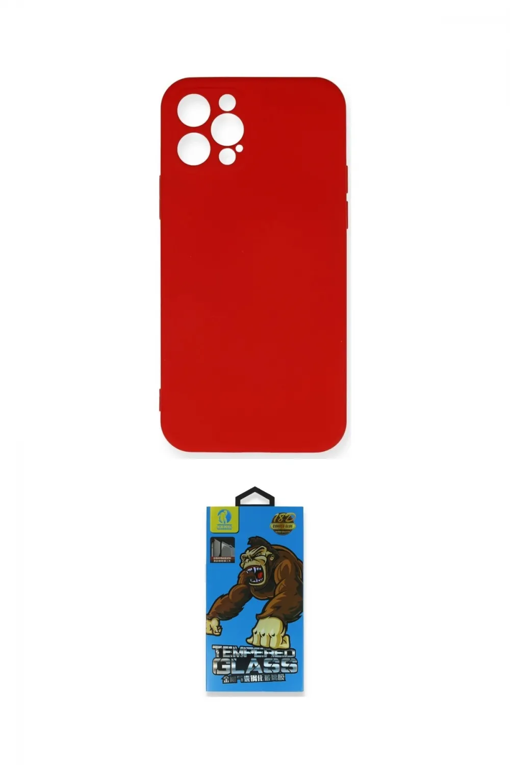 ieg™ iPhone 12 Pro Max Kılıf Ahenk Serisi - Siyah 18D Cam Ekran Koruyucu