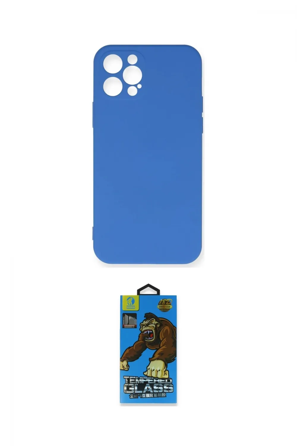 ieg™ iPhone 12 Pro Max Kılıf Ahenk Serisi - Siyah 18D Cam Ekran Koruyucu