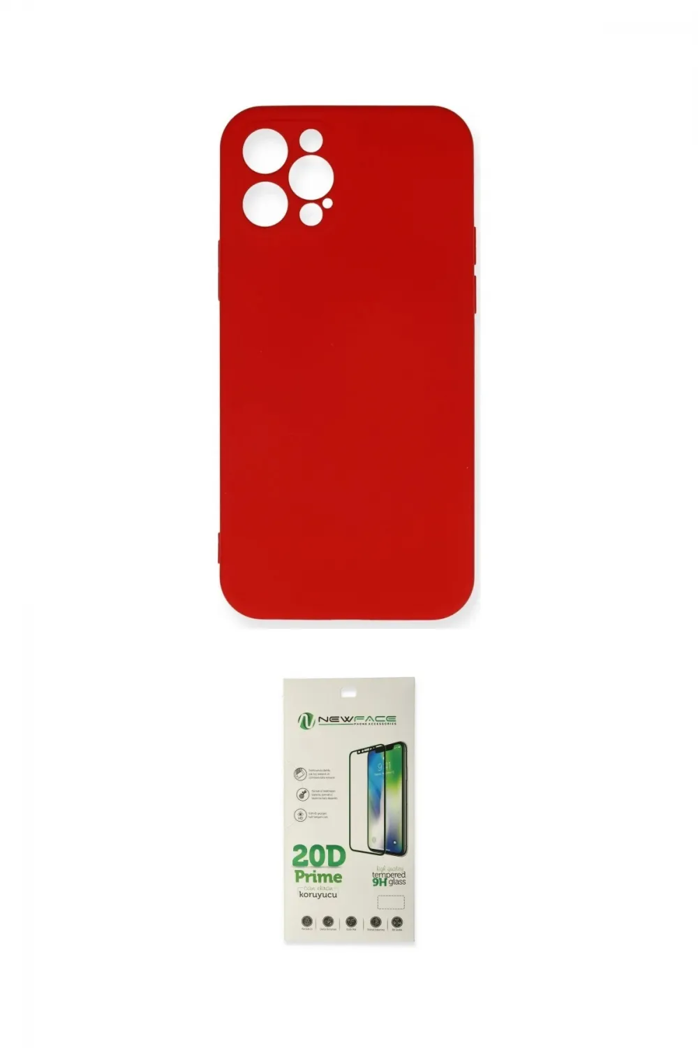 ieg™ iPhone 12 Pro Max Kılıf Ahenk Serisi - Siyah 20D Premium Cam Ekran Koruyucu